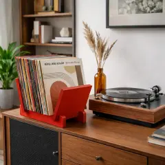 Vintra, Plak, Dergi, Gazete, Kitap İçin Modüler Raf, Kırmızı Renk