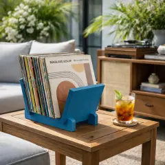 Vintra, Plak, Dergi, Gazete, Kitap İçin Modüler Raf, Mavi Renk