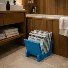 Vintra, Plak, Dergi, Gazete, Kitap İçin Modüler Raf, Mavi Renk