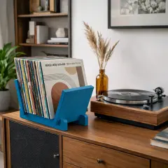 Vintra, Plak, Dergi, Gazete, Kitap İçin Modüler Raf, Mavi Renk