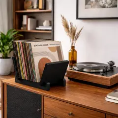 Vintra, Plak, Dergi, Gazete, Kitap İçin Modüler Raf, Siyah Renk