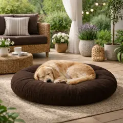 Velora 100x100 cm Yer Minderi, Çok Amaçlı Kullanım, Kahverengi